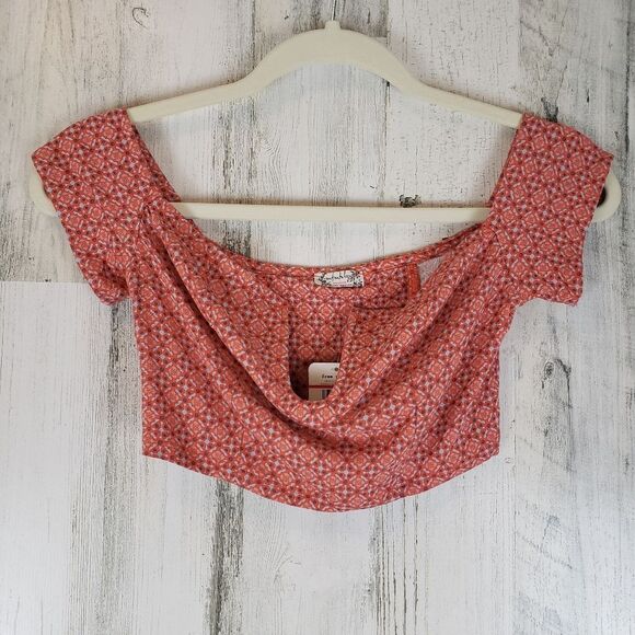 Free People Crop Vermillionette Top Sz XS - Picture 3 of 7